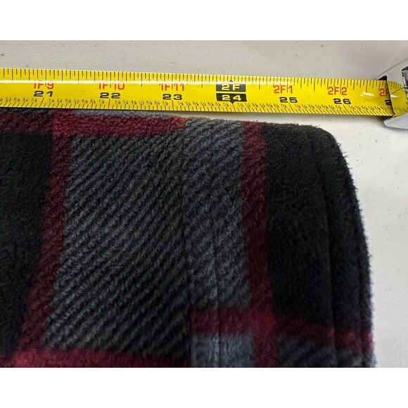 Freedom Foundry Shirt Men's Sz Large Plaid Plush Fleece Button Up Chest Pocket - Picture 8 of 14